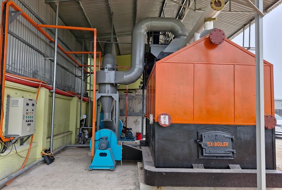 lò hơi đốt củi