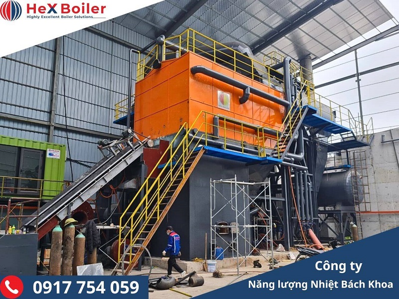 HeX-Boiler lắp đặt lò hơi đốt nhiên liệu sinh khối biomass