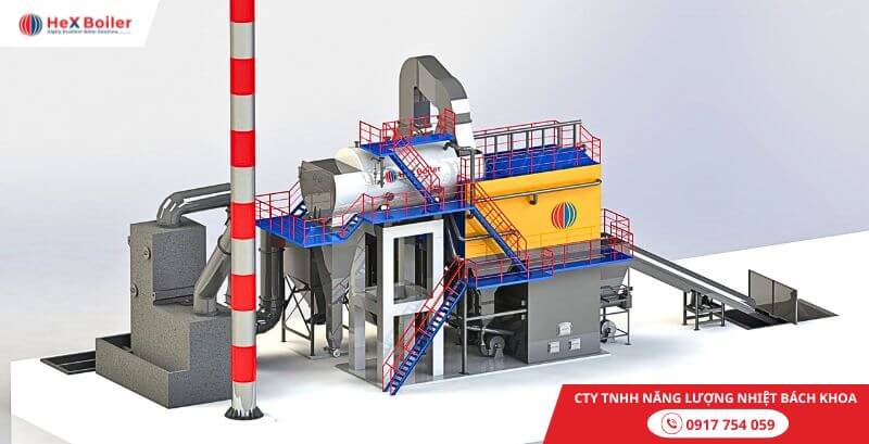 bộ hâm nước trái tim của lò hơi