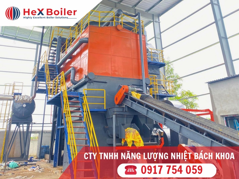 Một loại <a href='https://hex-boilers.com/'>lò hơi công nghiệp</a> đốt trấu rời