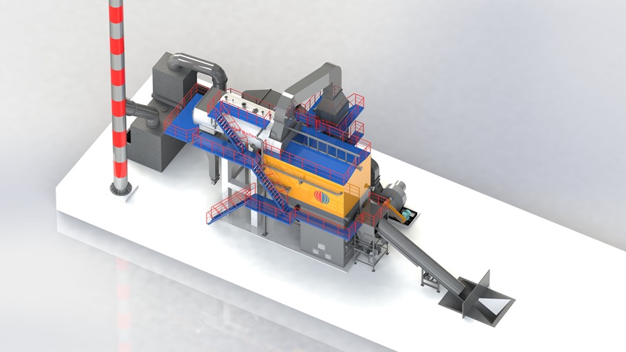 Mô hình lò hơi tầng sôi đốt nhiên liệu biomass