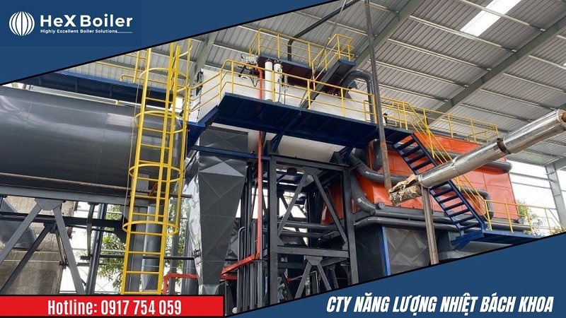 Lò hơi tầng sôi biomass công suất 10 tấn.giờ