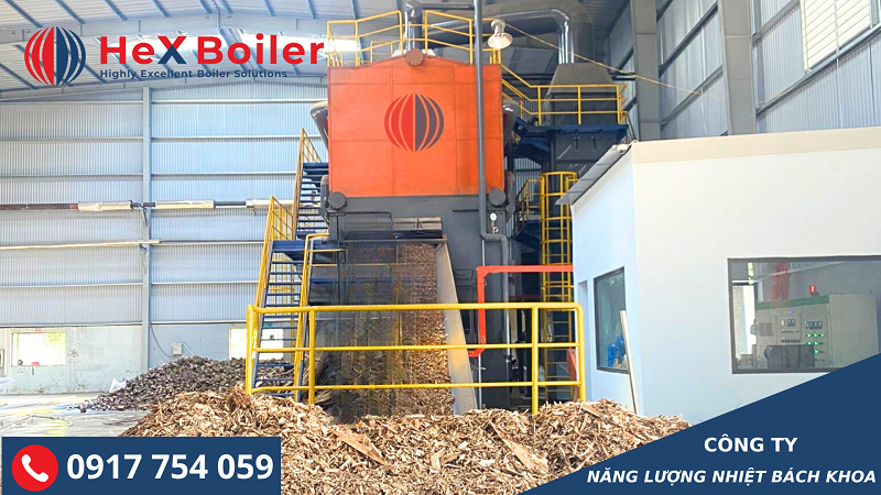 Lò hơi tầng sôi đốt nhiên liệu Biomass