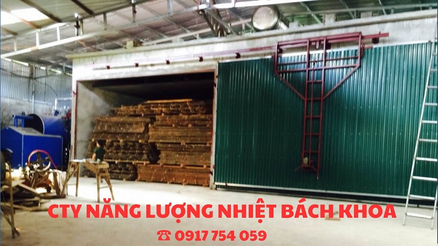 Lò sấy gỗ bằng hơi nước