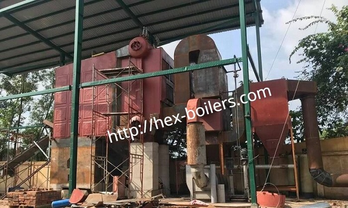 Nồi hơi đốt than 2 ba lông - buồng đốt tầng sôi