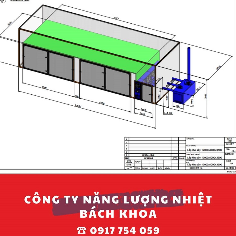 Lò sấy gỗ bằng củi